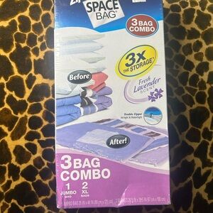 Bed Bath & Beyond Space Bag 3 Bag Combo - Purple and Blue
